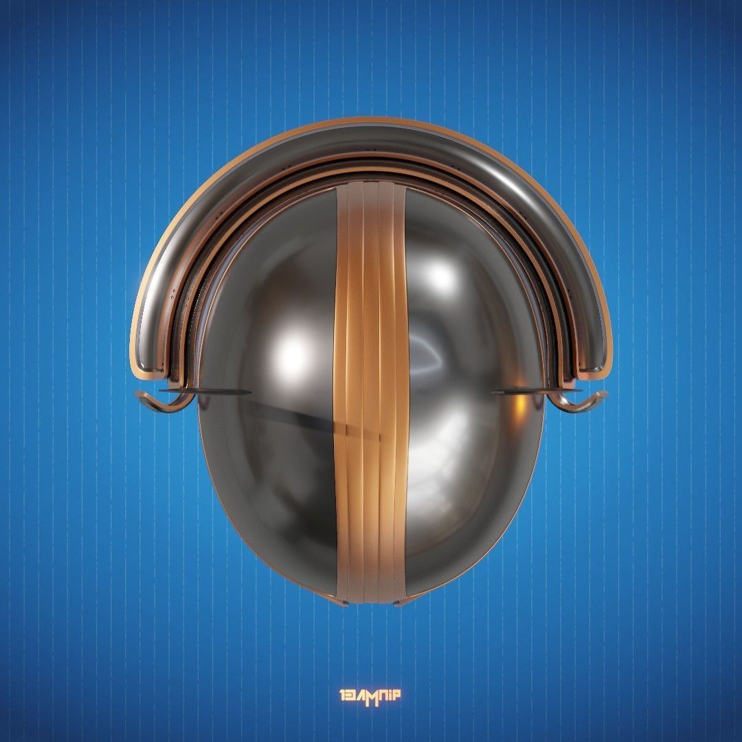 Samurai Mandalorian Helmet 3D print model_13