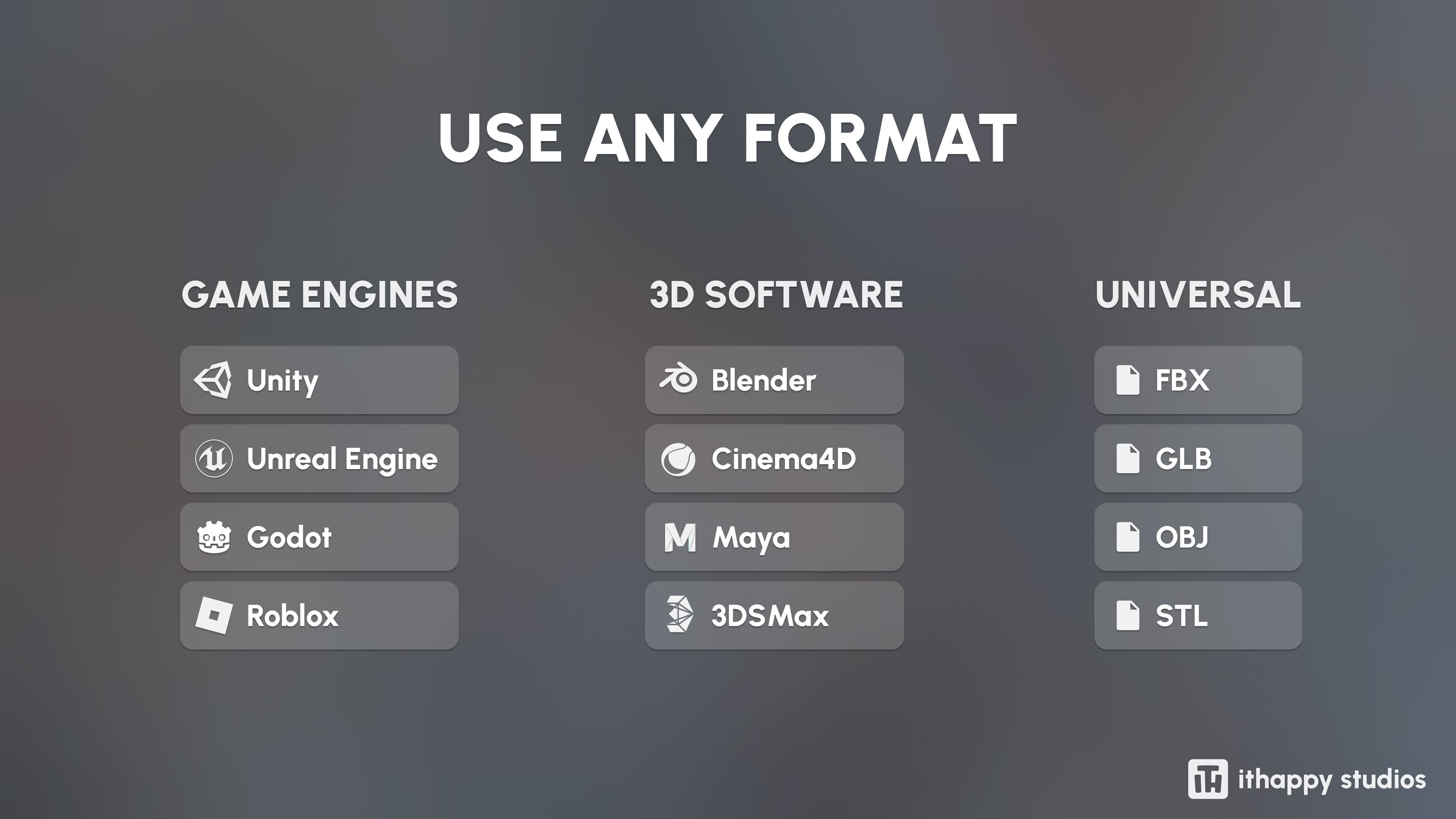 Animals Low-poly 3D model_1