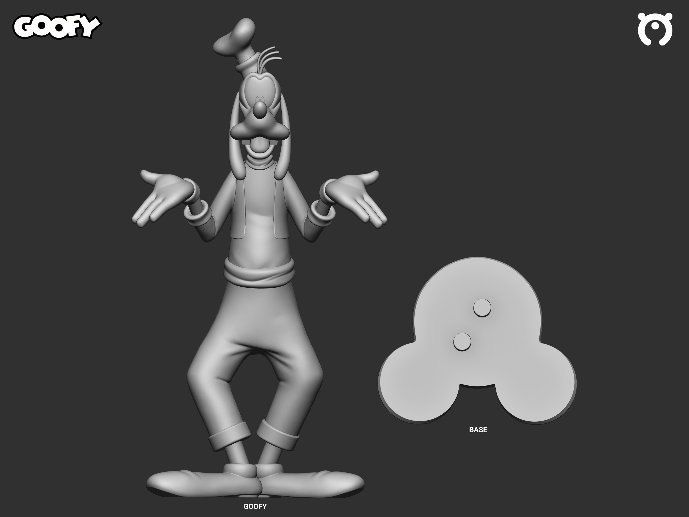 Goofy 3D print model_3