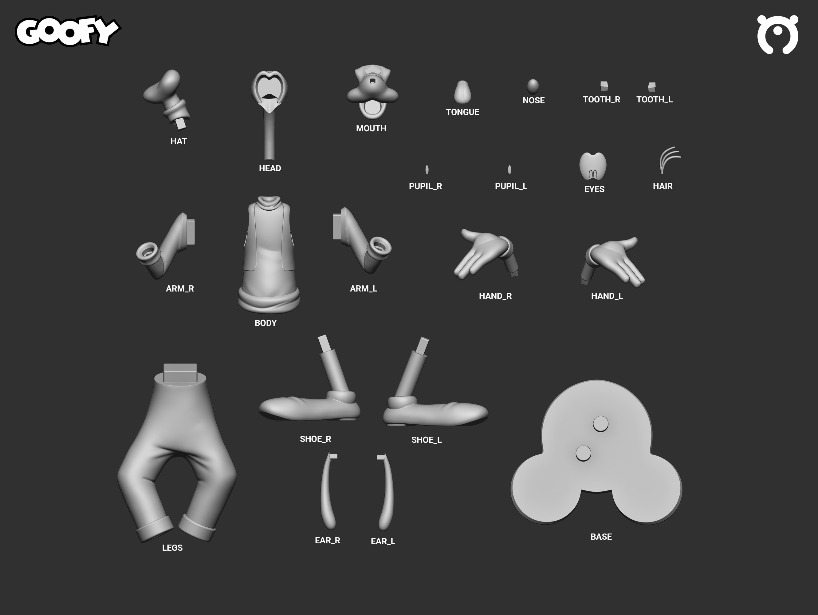 Goofy 3D print model_1