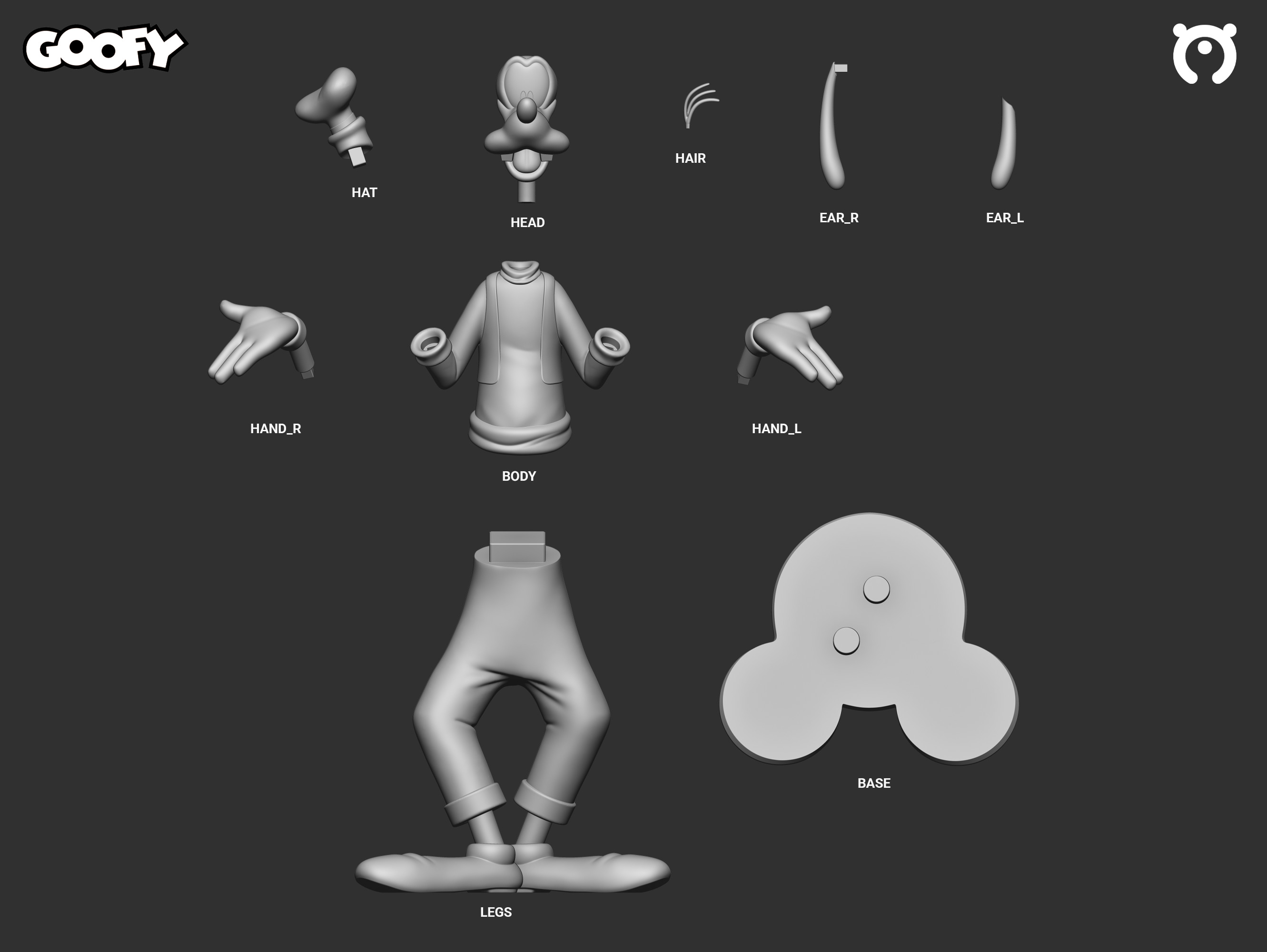 Goofy 3D print model_2