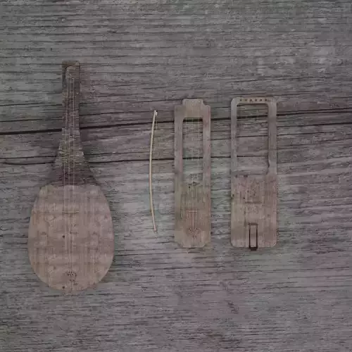Viking String Instruments 3D model