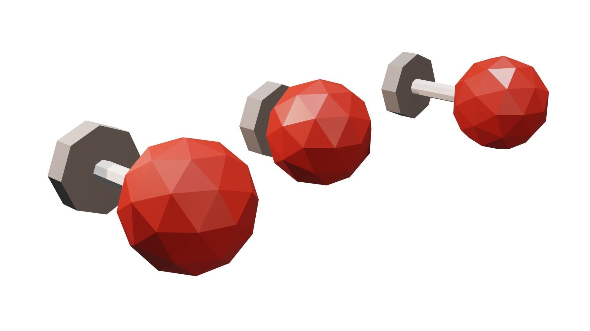 3D Lowpoly Game Obstacles Set Low-poly 3D model_2