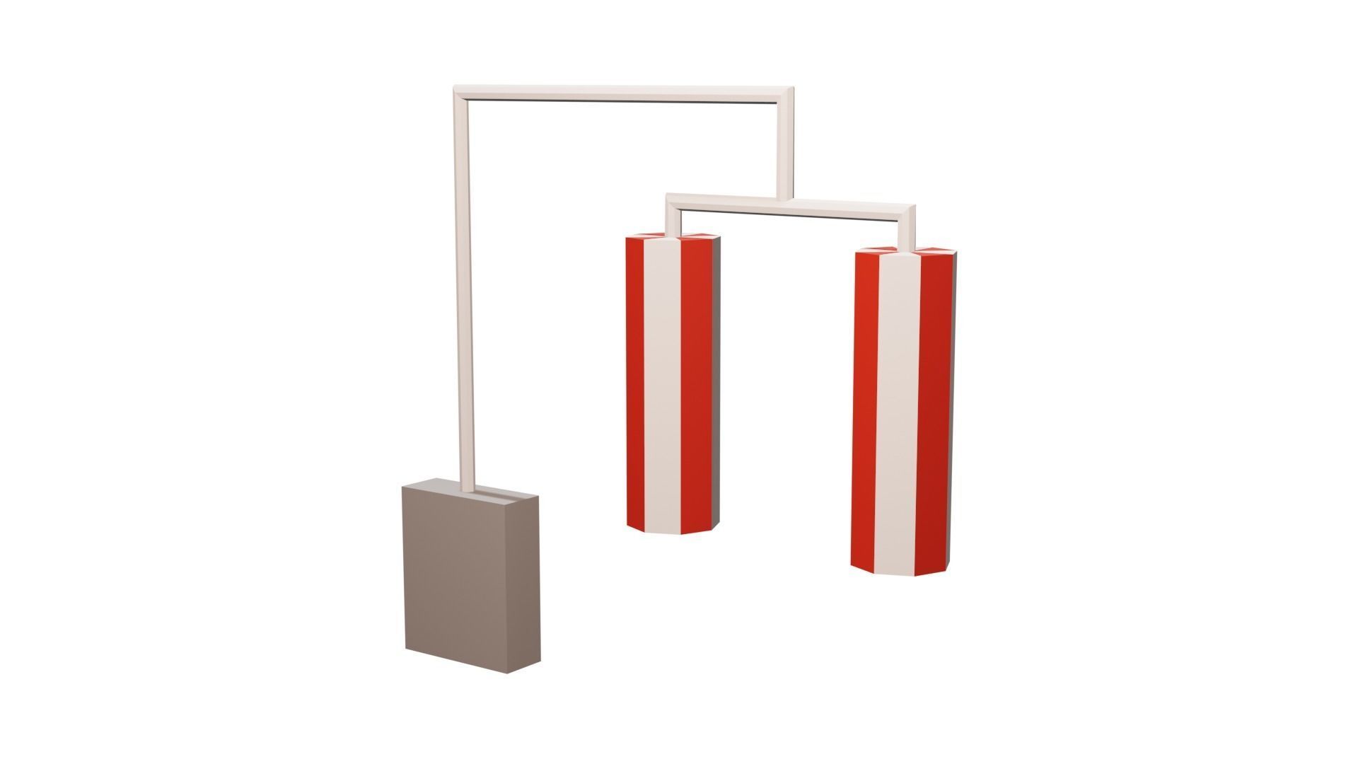 3D Lowpoly Game Obstacles Set Low-poly 3D model_4