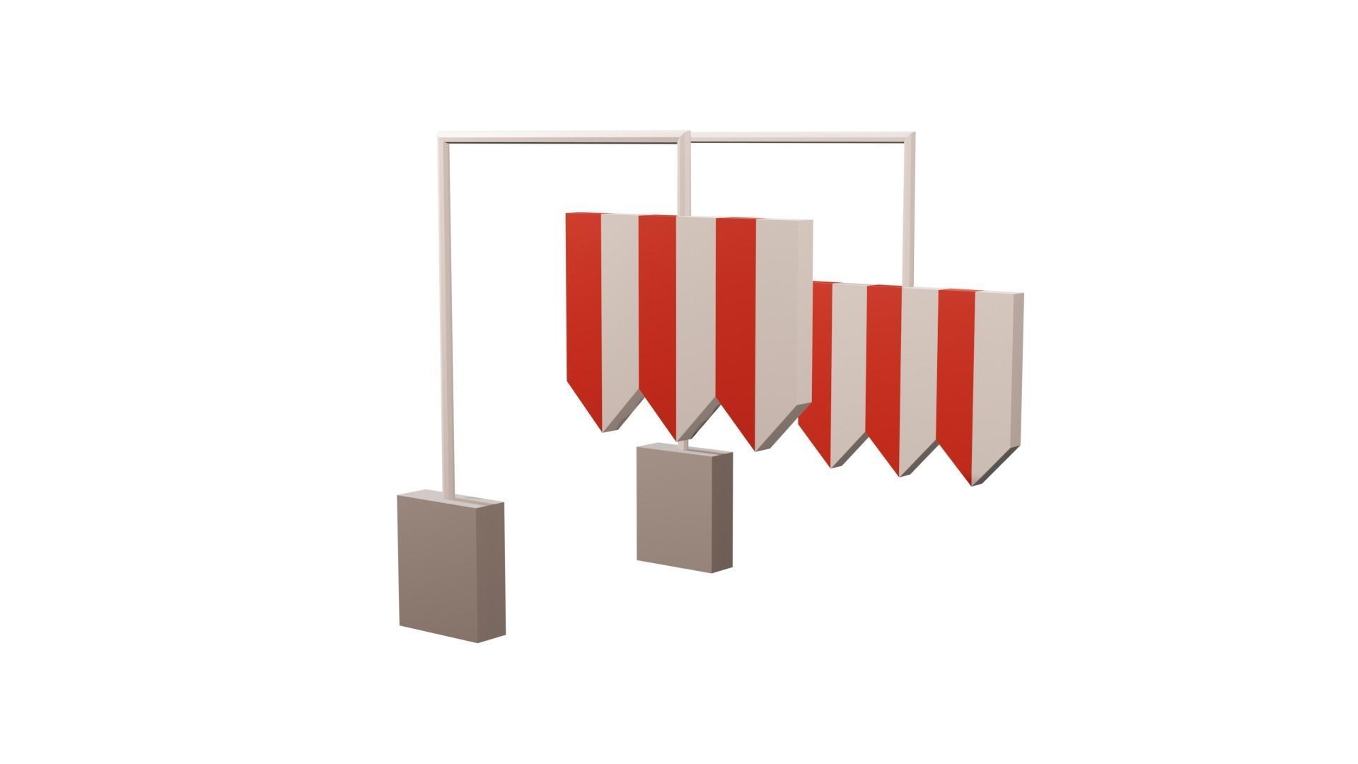 3D Lowpoly Game Obstacles Set Low-poly 3D model_6