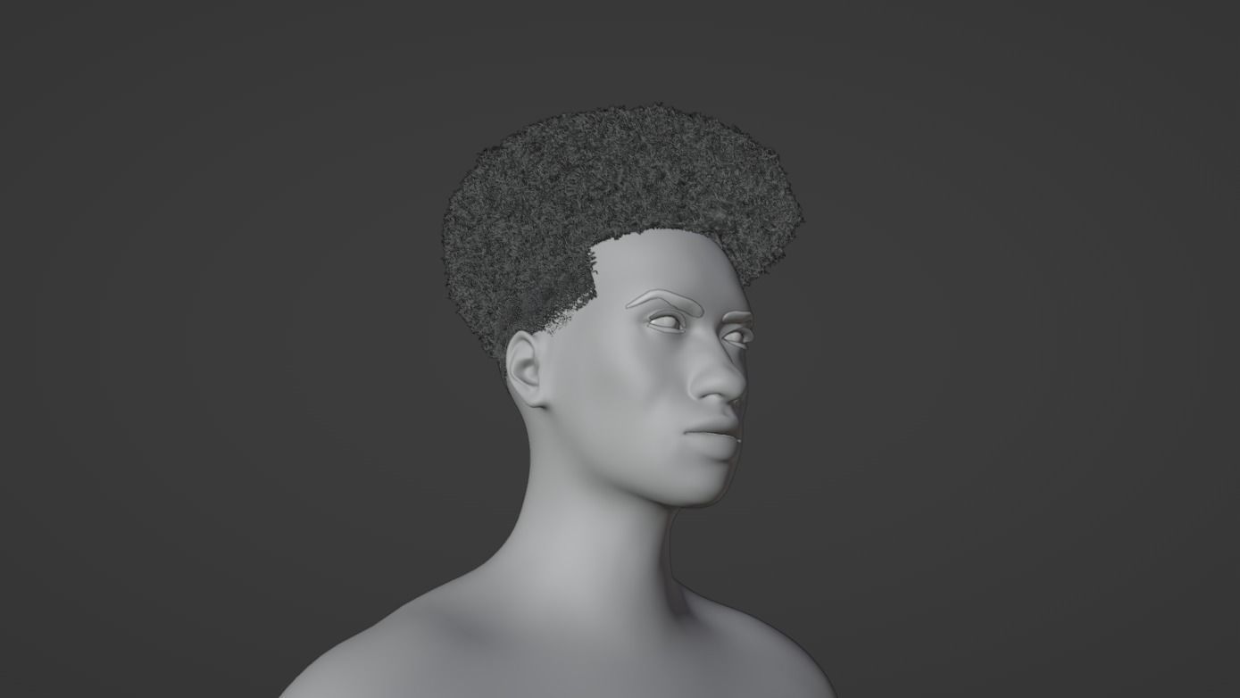 Taper Afro III 3D model_7