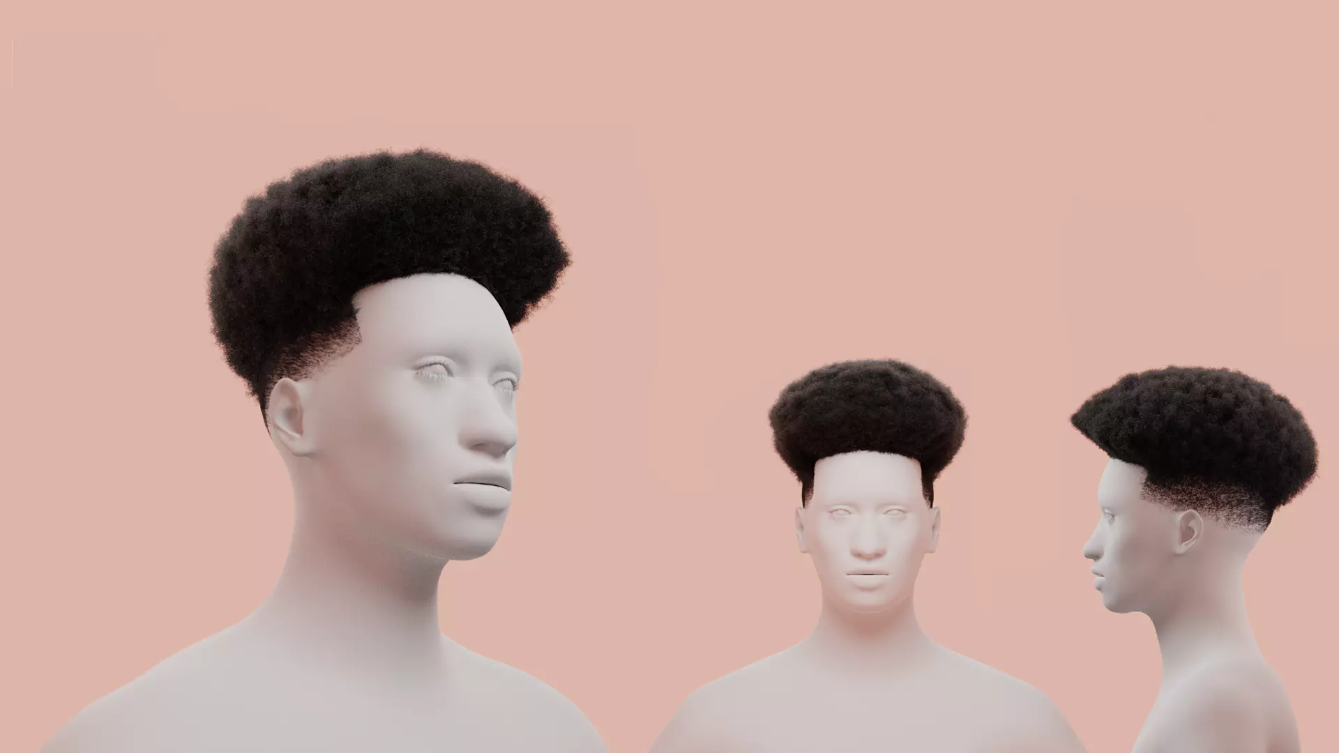Taper Afro III 3D model_0