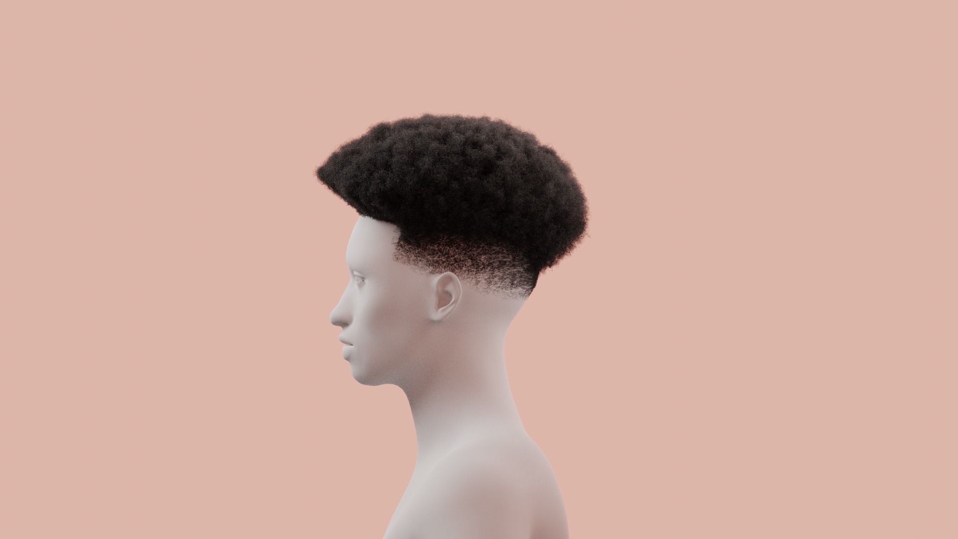 Taper Afro III 3D model_3