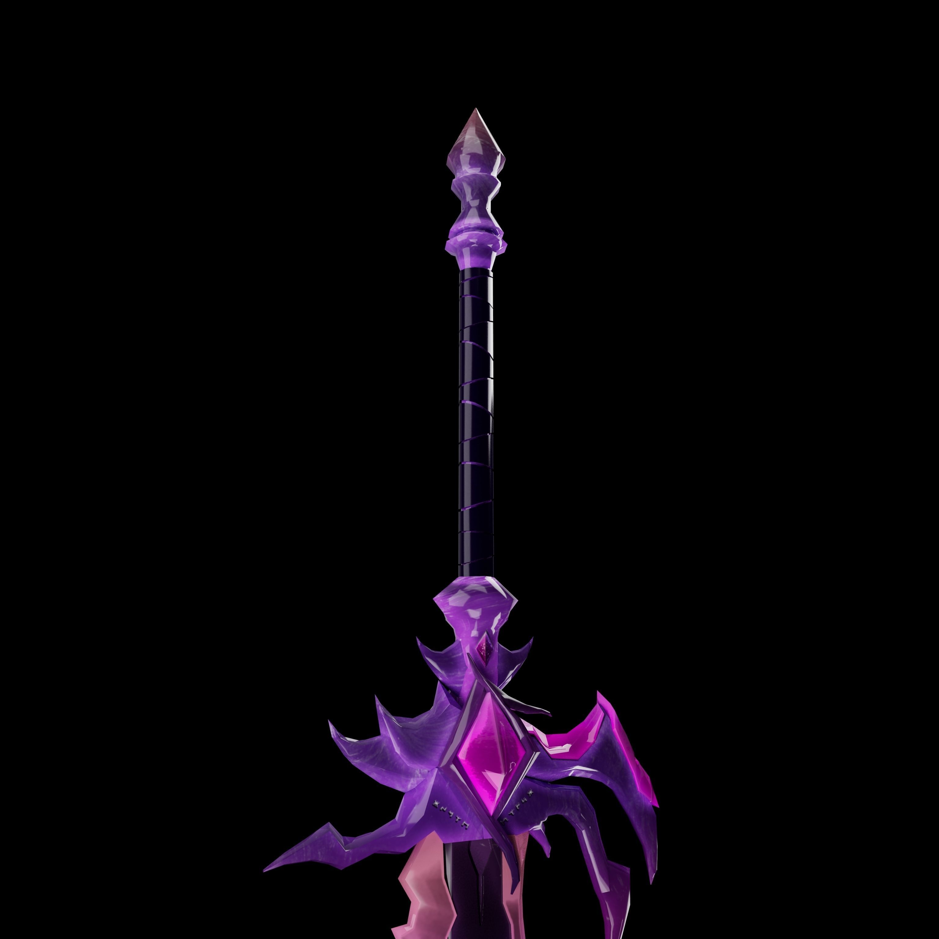 sword of darkness Low-poly 3D model_2