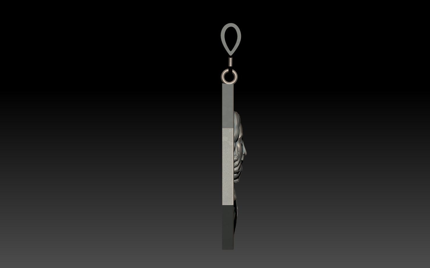 JESUS PENDANT 3D print model_3