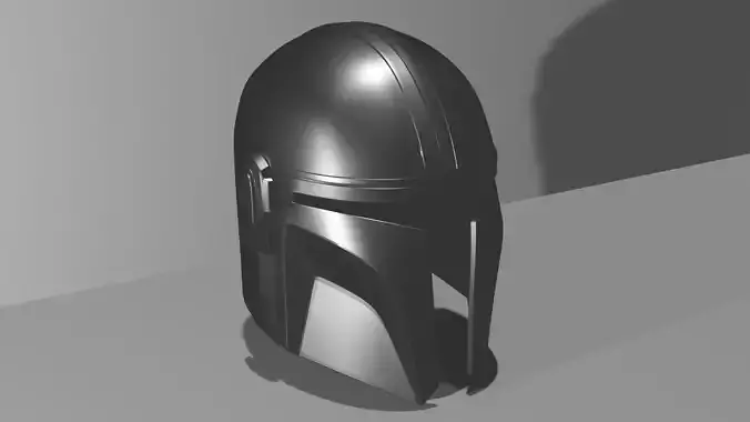 Mandalorian Helmet Mando Helmet Full Size 3D print model
