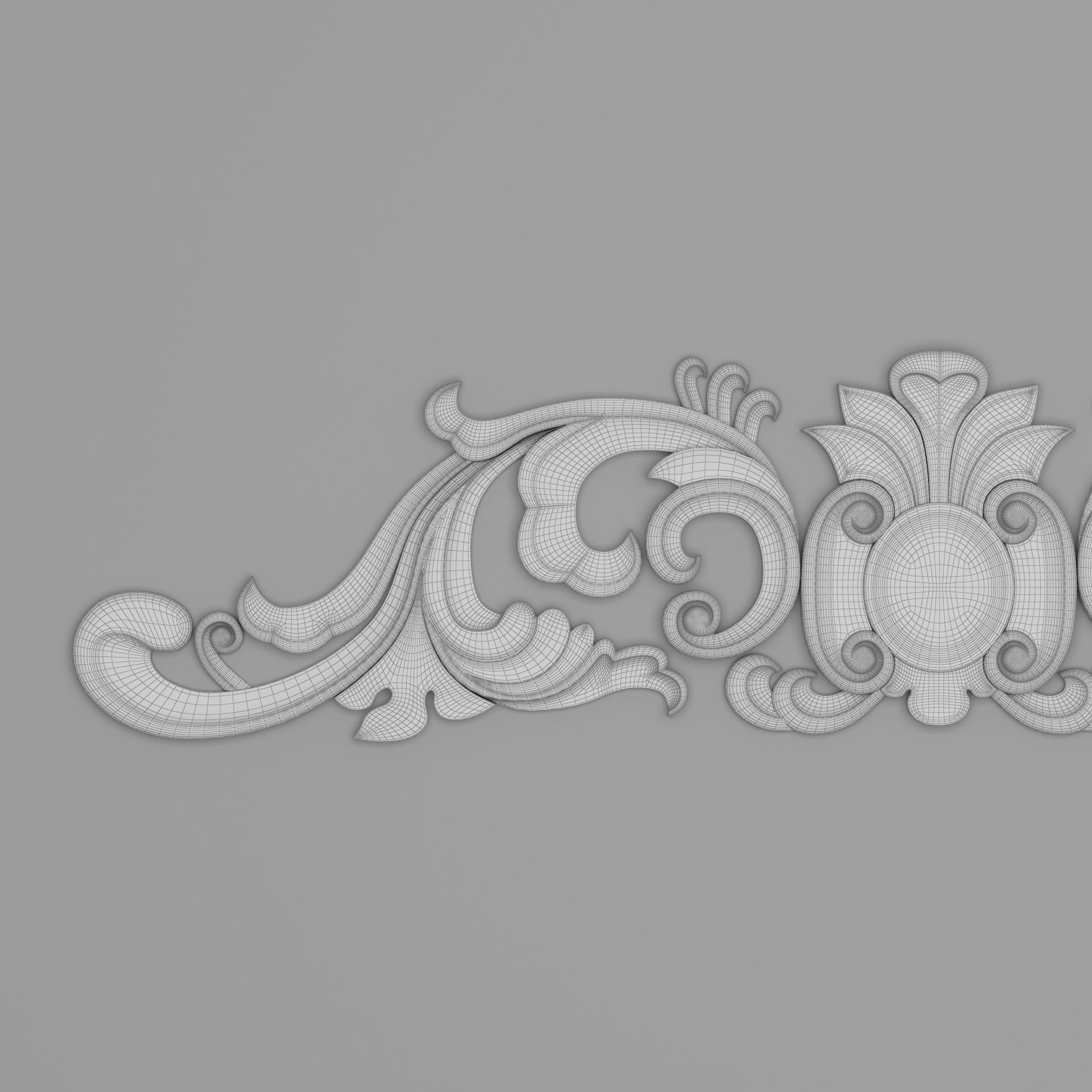 Classic Carved 017 3D model_8