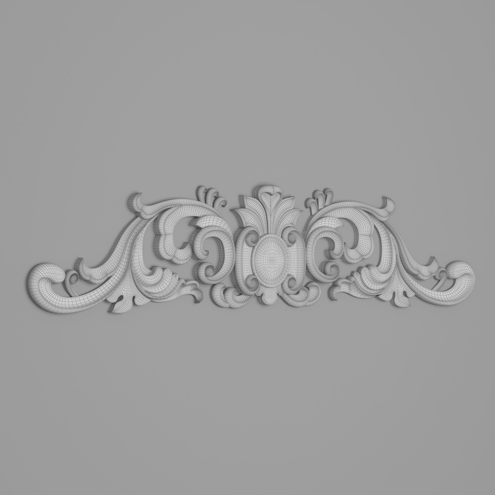 Classic Carved 017 3D model_5