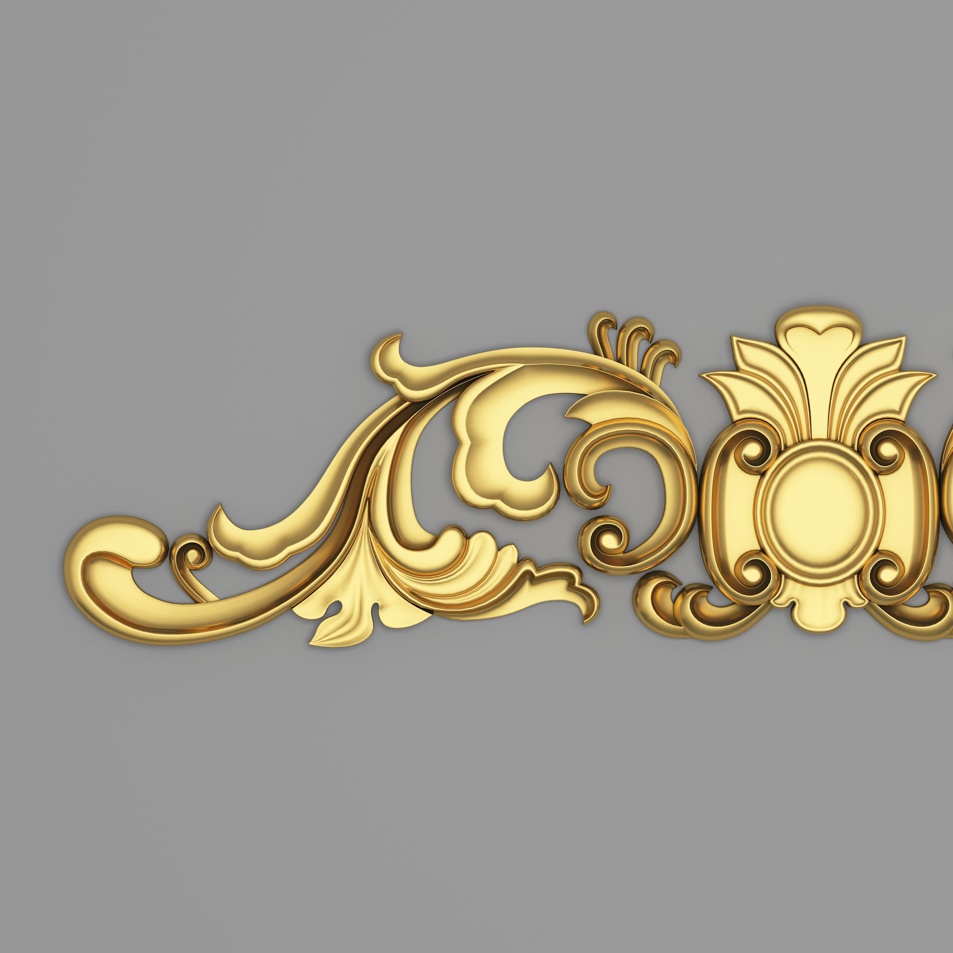 Classic Carved 017 3D model_3