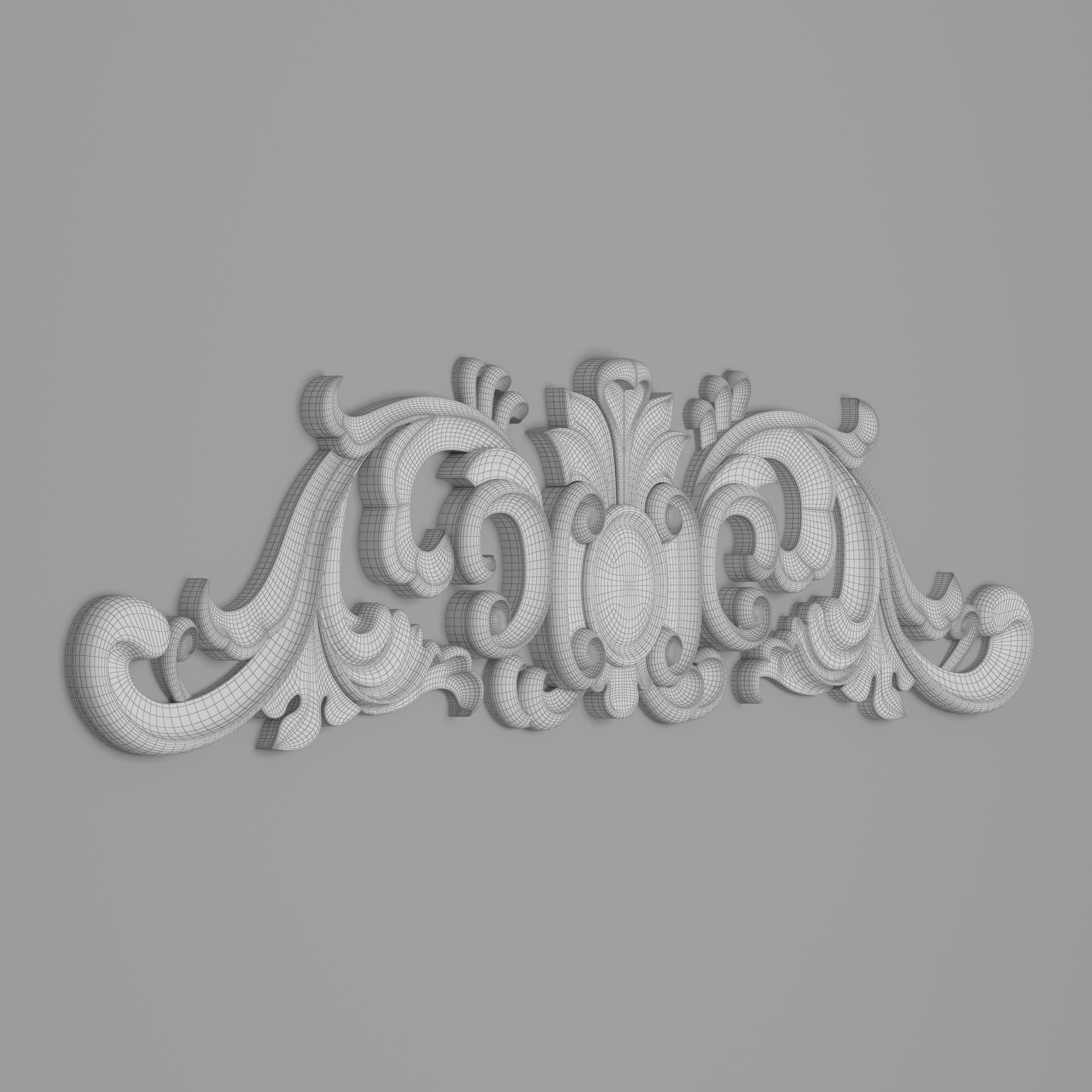 Classic Carved 017 3D model_9