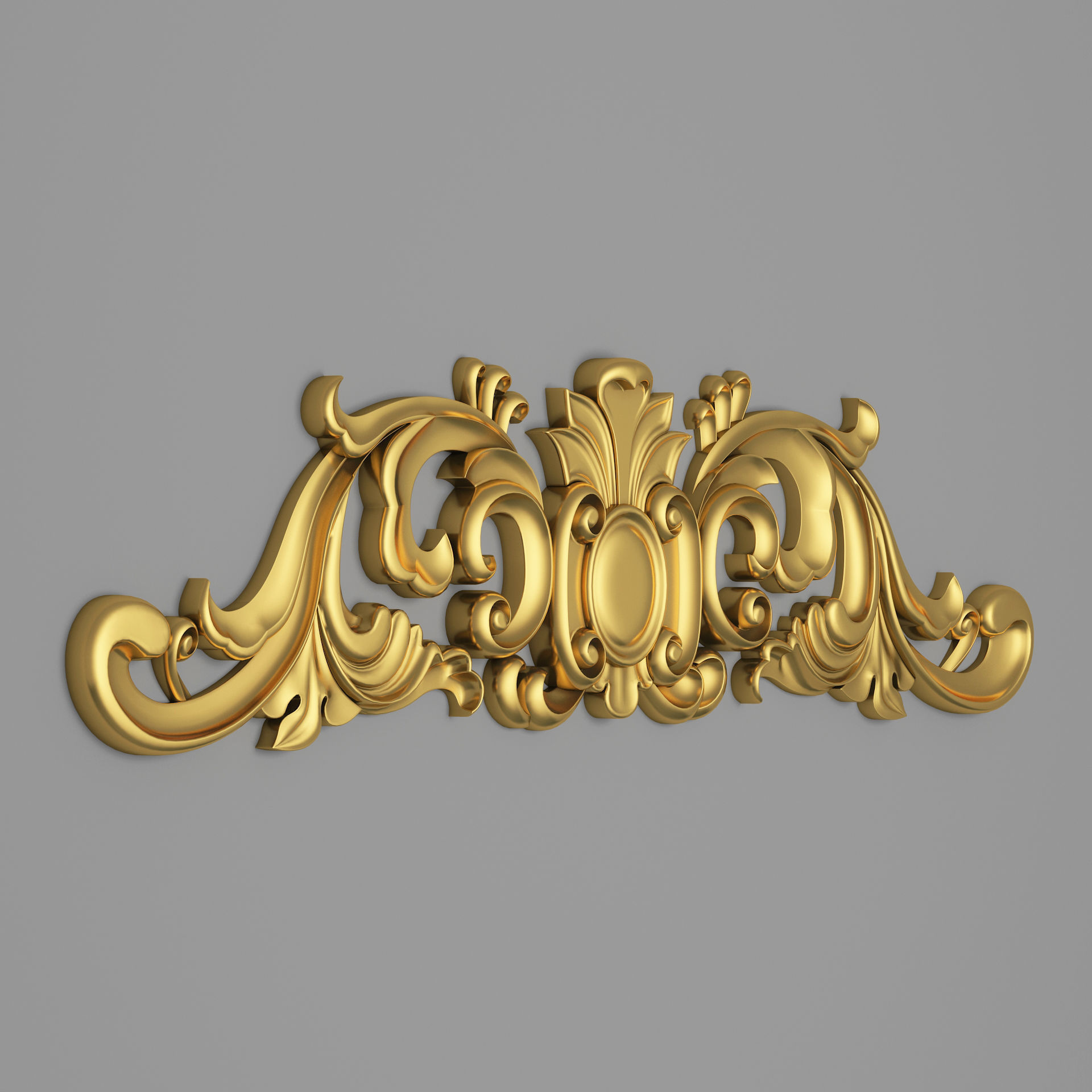 Classic Carved 017 3D model_4