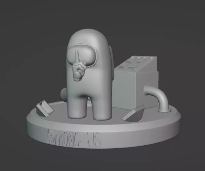 Among Us  scene 3D print model_0