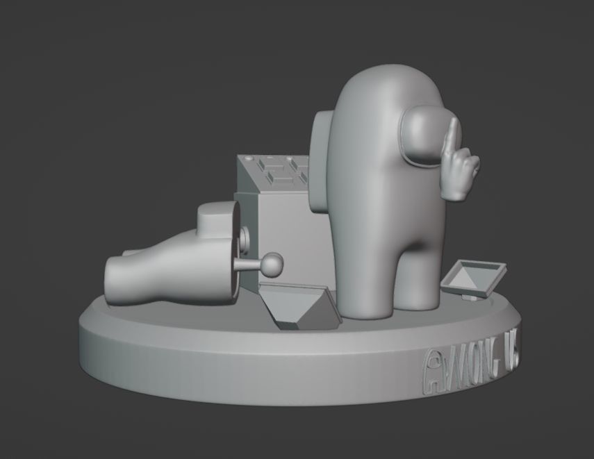 Among Us  scene 3D print model_2