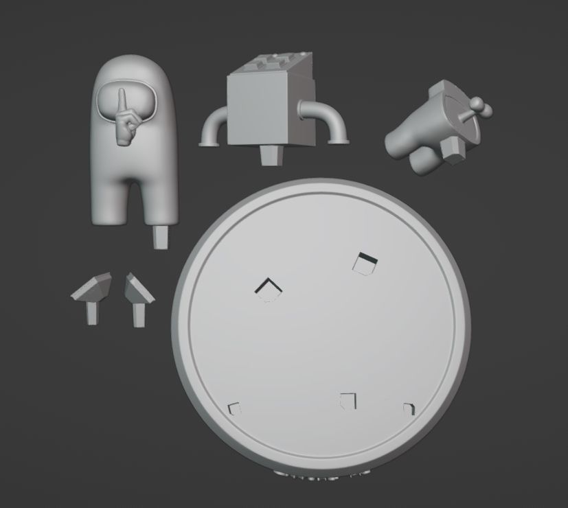 Among Us  scene 3D print model_3