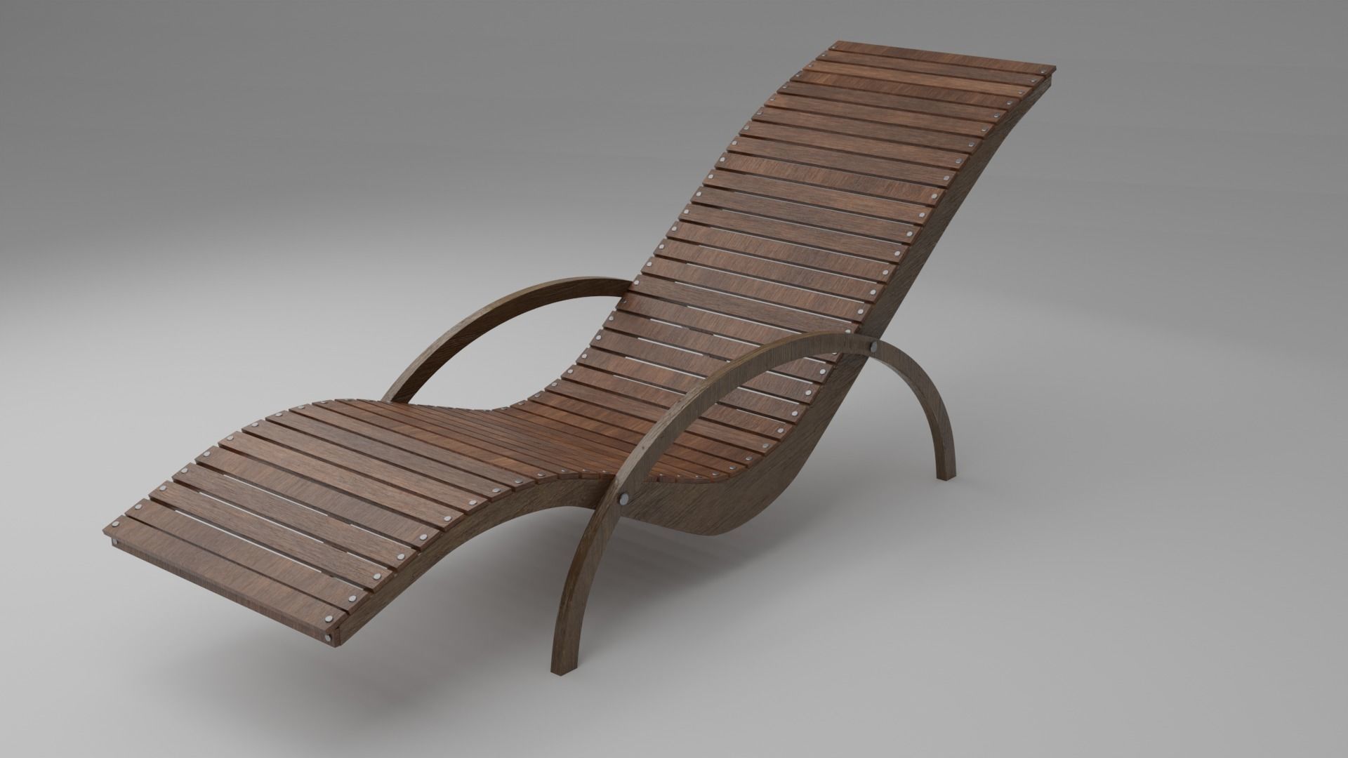 Deckchair 3D model_1