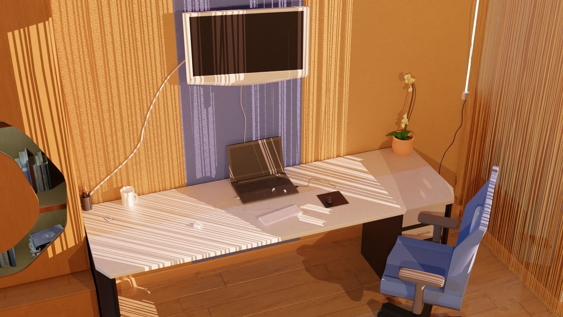 Isometric room 3D model_3
