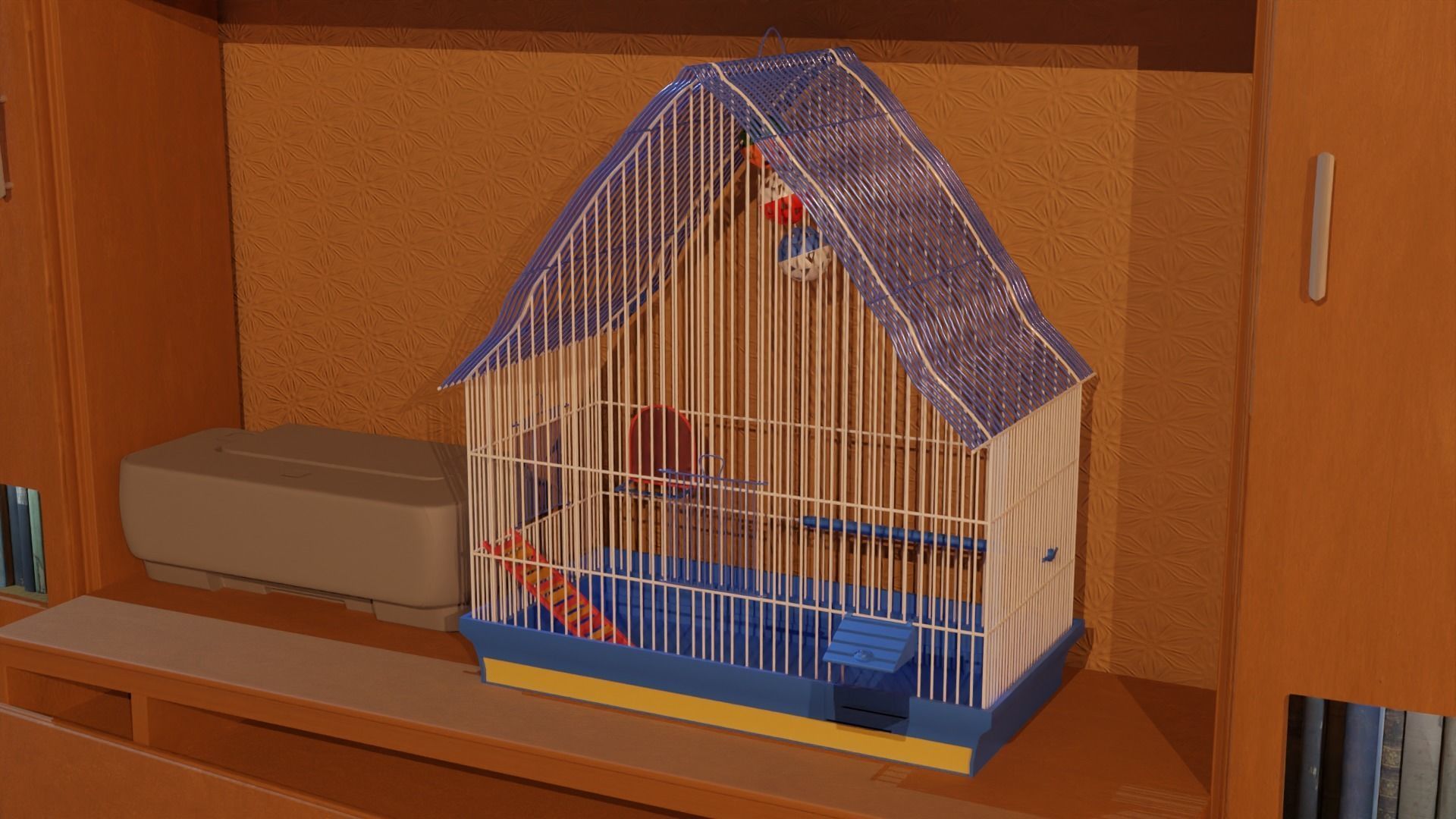 Isometric room 3D model_5