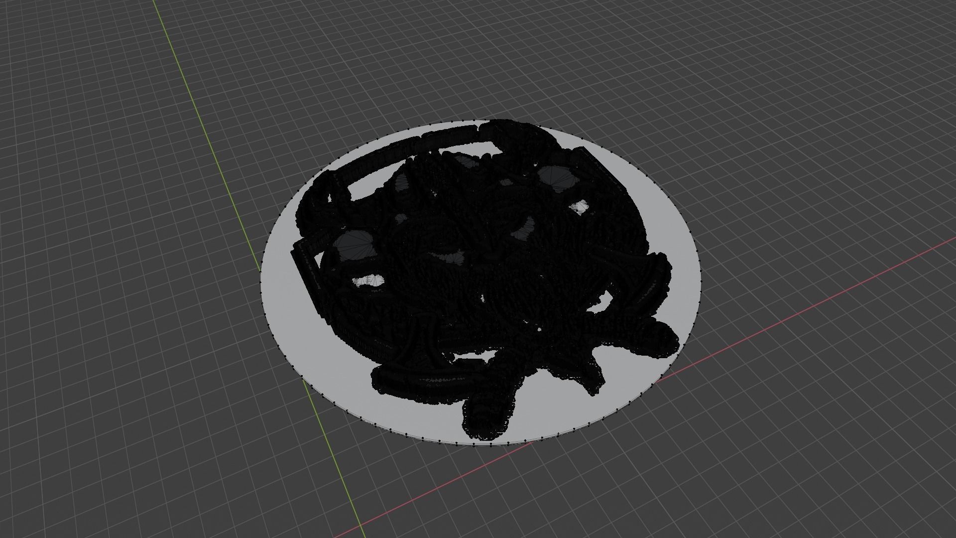 Pirate Medallion 3D print model_6