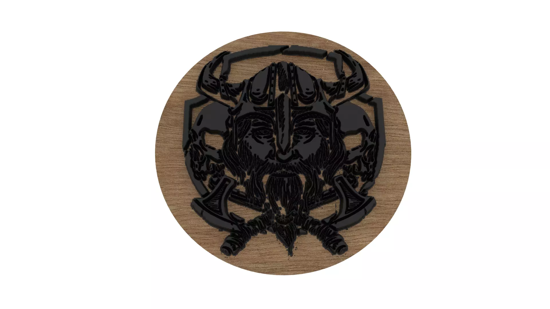 Pirate Medallion 3D print model_0