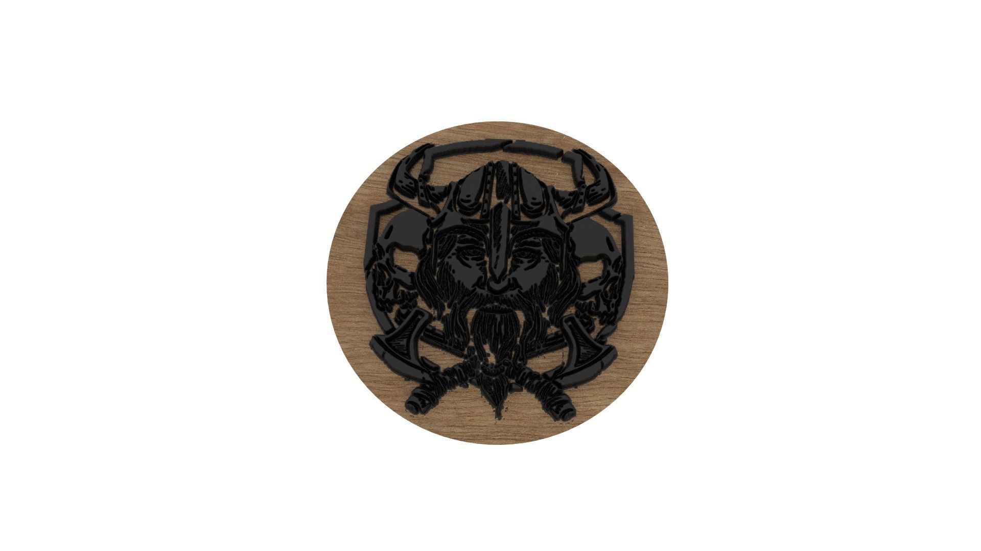 Pirate Medallion 3D print model_5
