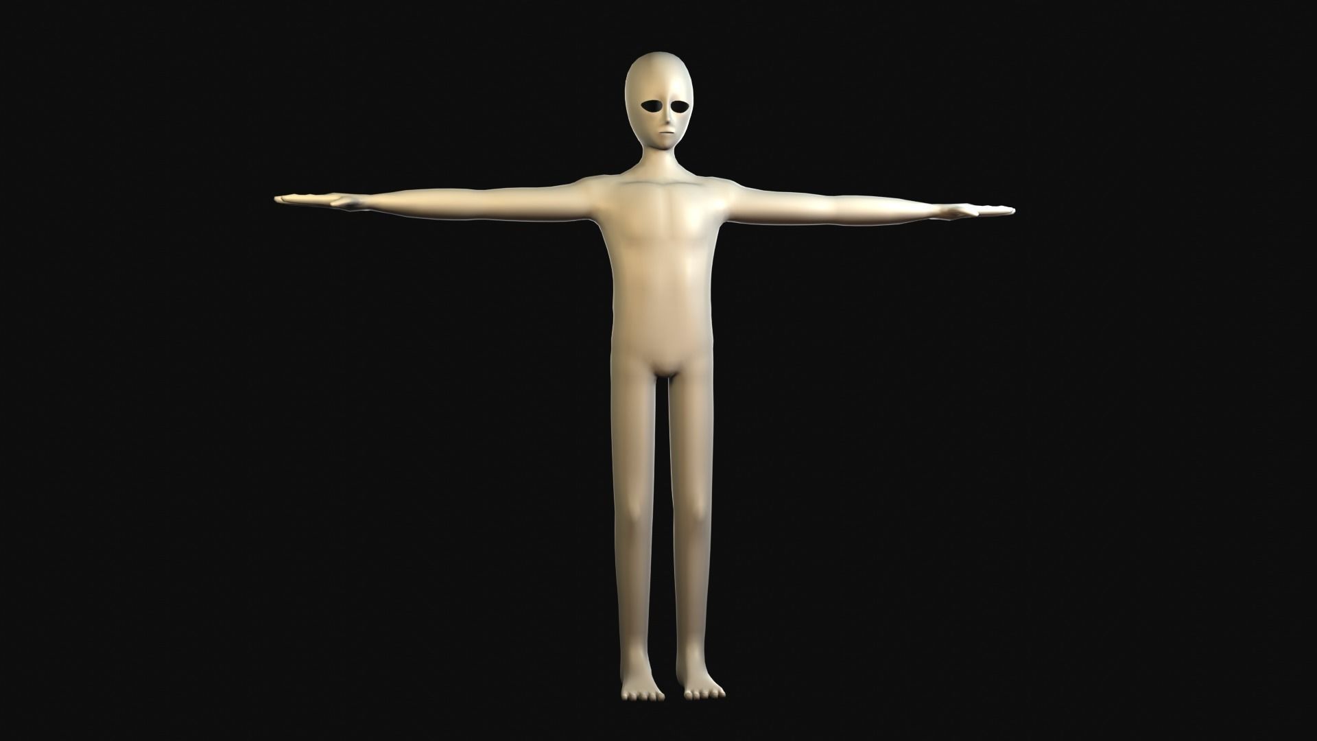 Anime Character - Men Low-poly 3D model_1