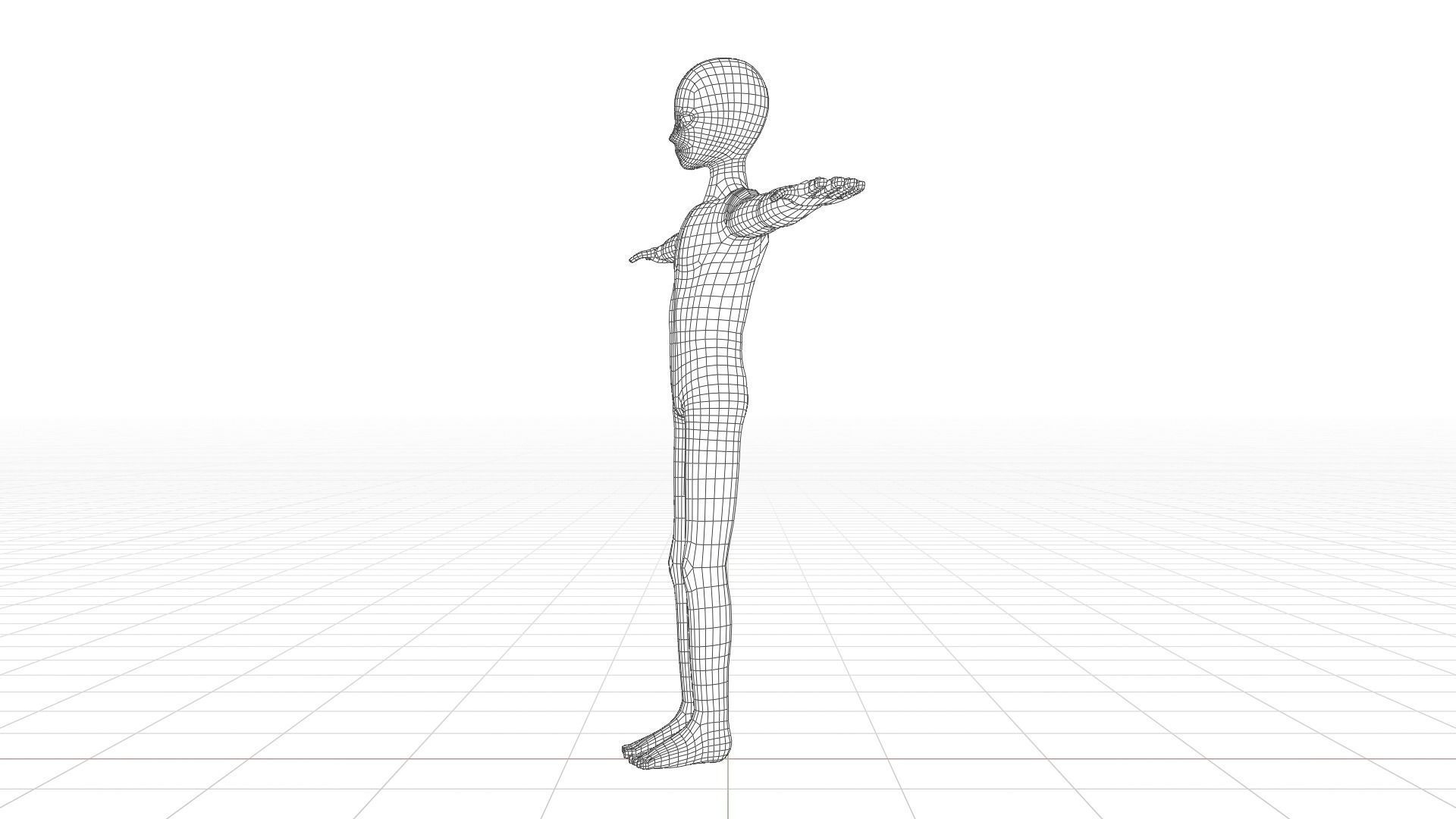Anime Character - Men Low-poly 3D model_17