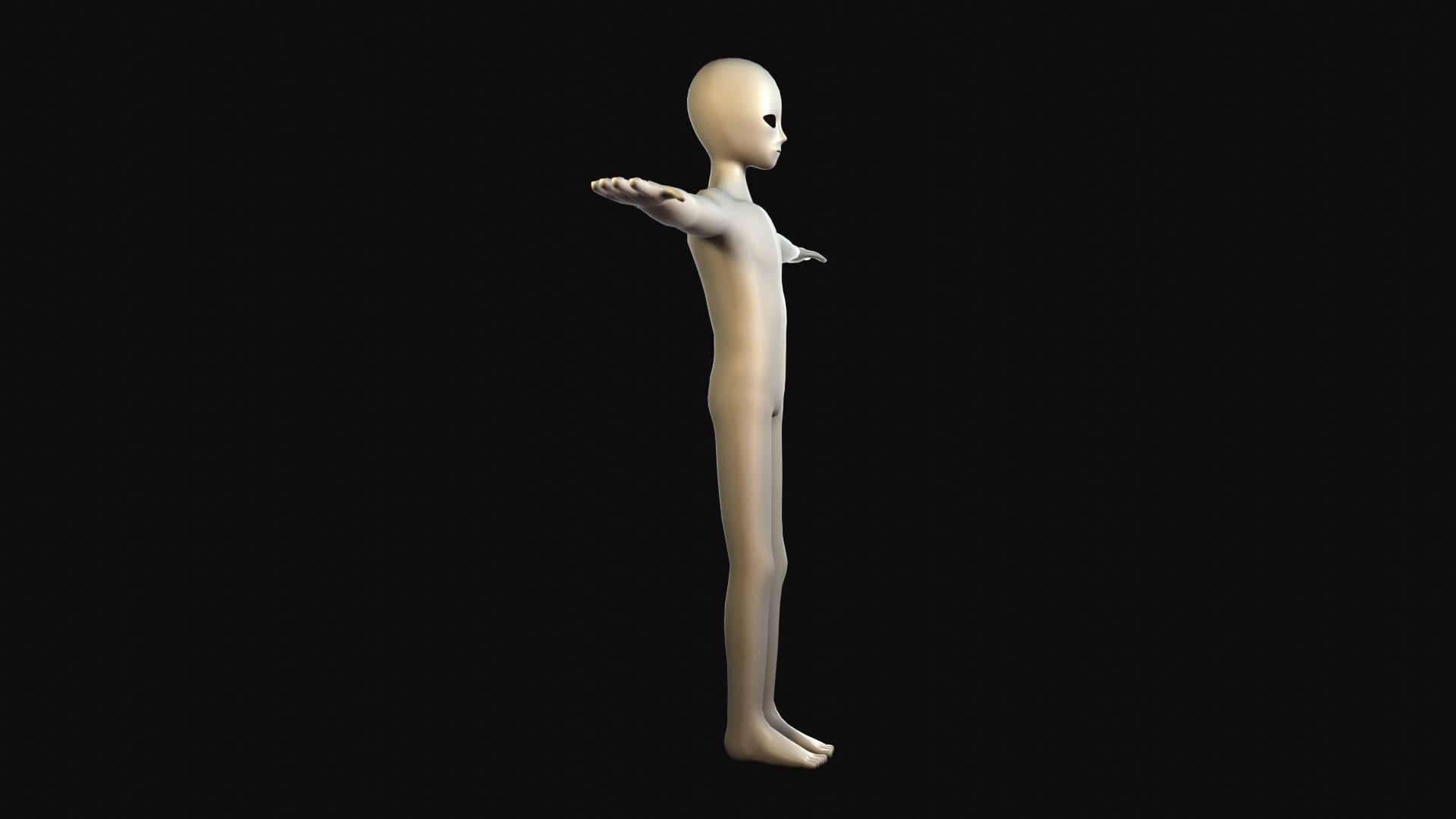 Anime Character - Men Low-poly 3D model_3
