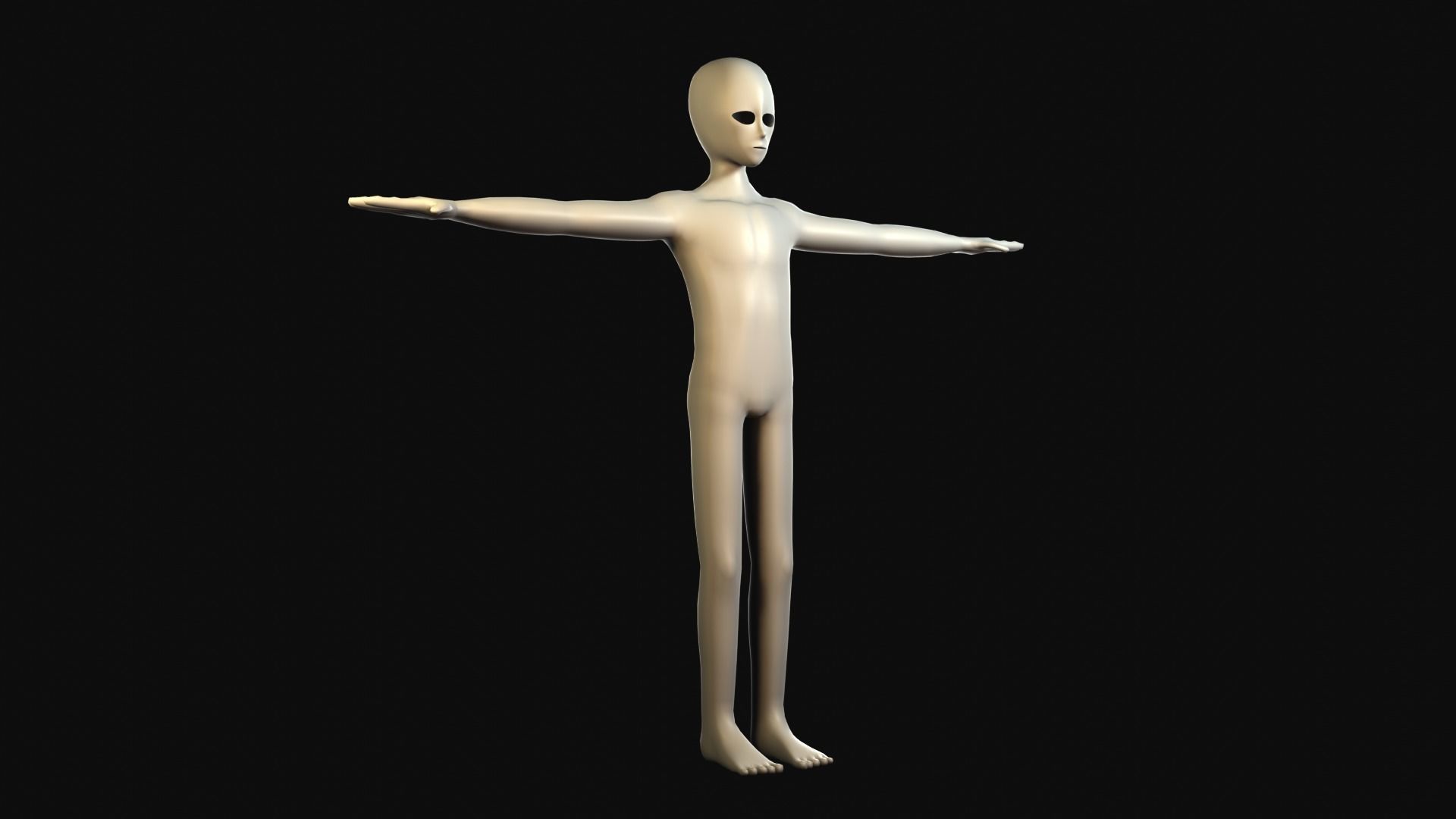 Anime Character - Men Low-poly 3D model_2