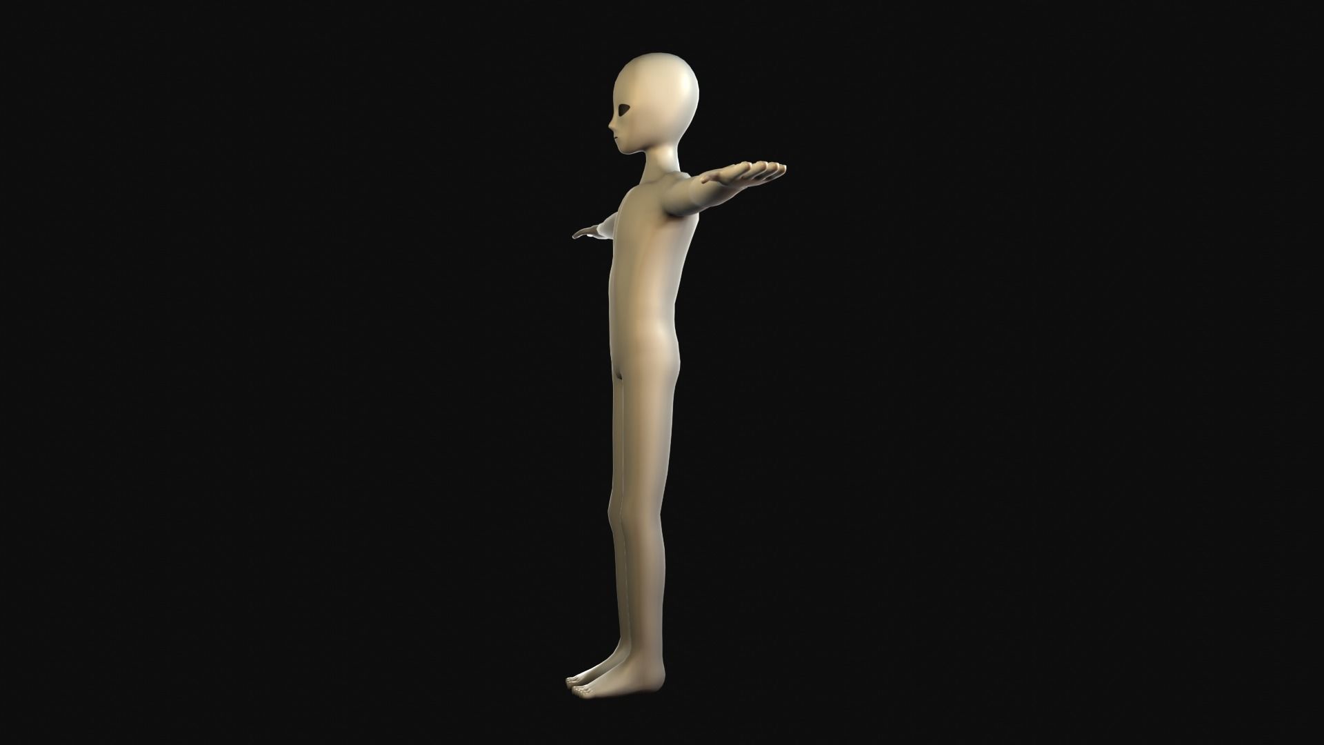 Anime Character - Men Low-poly 3D model_7
