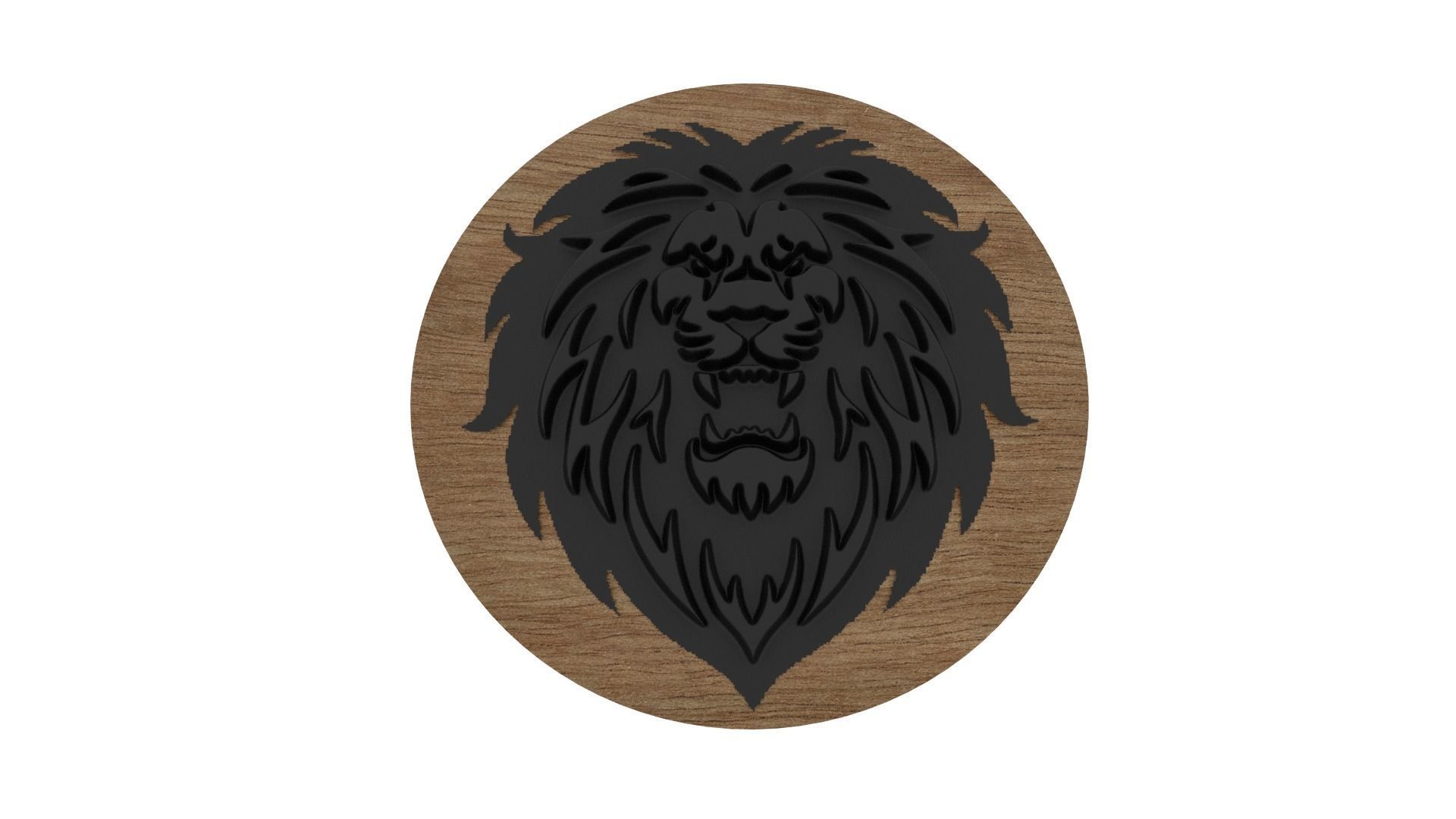 Lion Medallion 3D print model_1