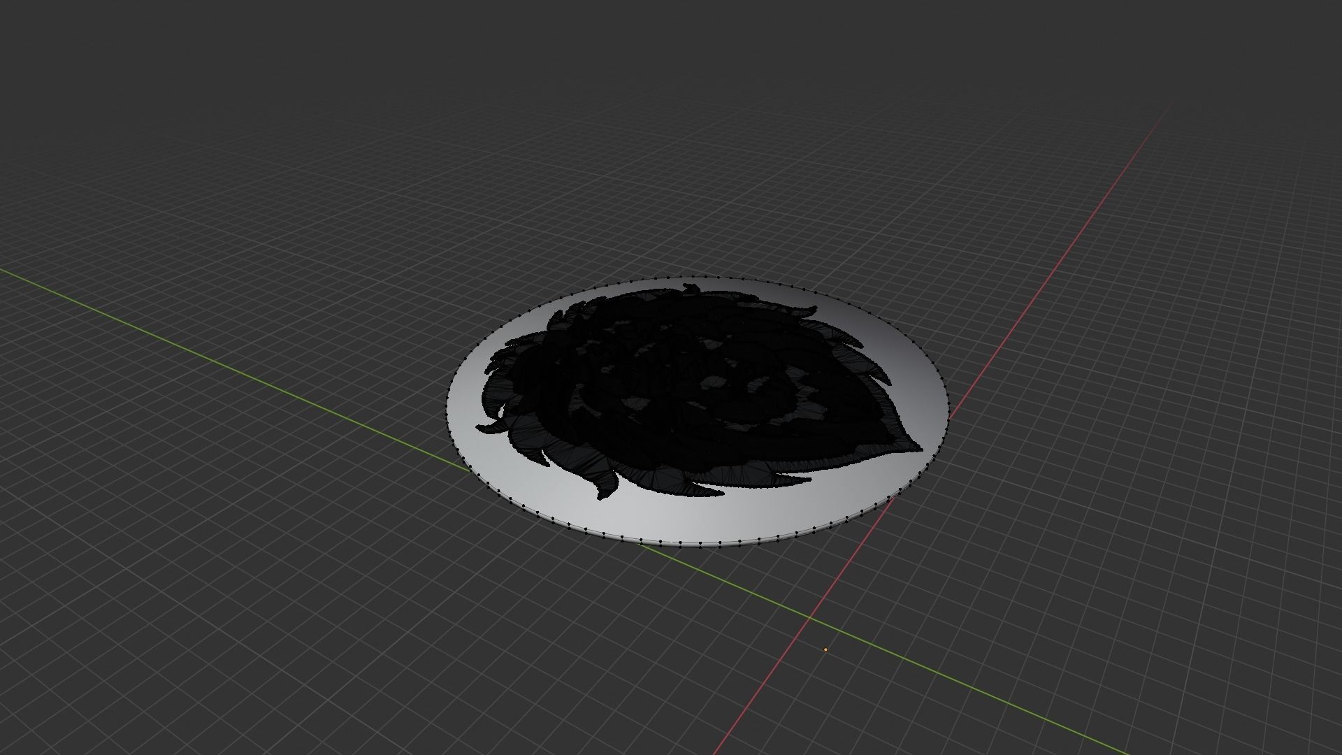 Lion Medallion 3D print model_6