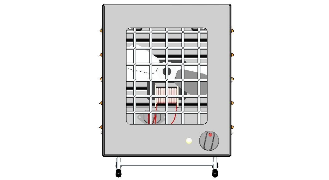 Portable Electric Space Heater 3D model_9