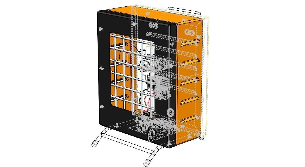 Portable Electric Space Heater 3D model_3