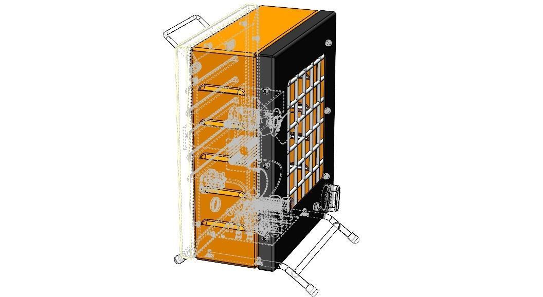 Portable Electric Space Heater 3D model_35