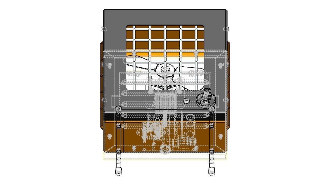 Portable Electric Space Heater 3D model_19