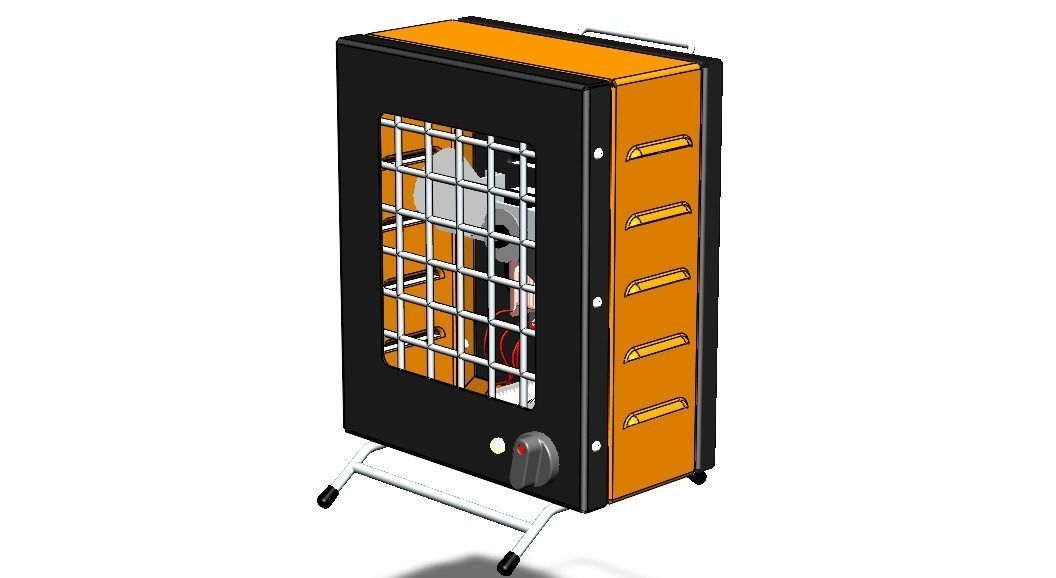 Portable Electric Space Heater 3D model_5