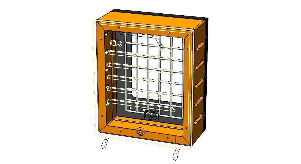 Portable Electric Space Heater 3D model_38