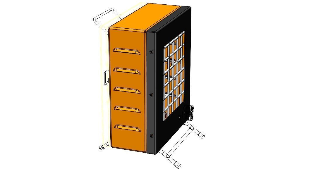 Portable Electric Space Heater 3D model_36
