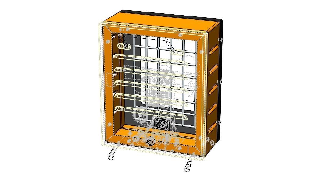 Portable Electric Space Heater 3D model_39