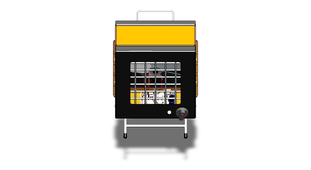 Portable Electric Space Heater 3D model_13