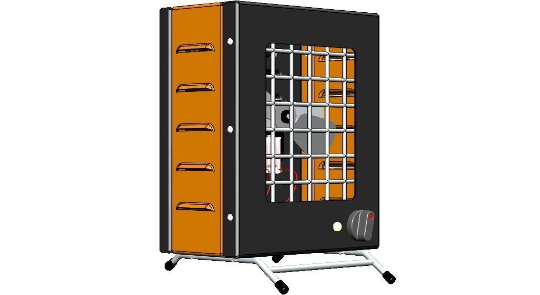 Portable Electric Space Heater 3D model_29