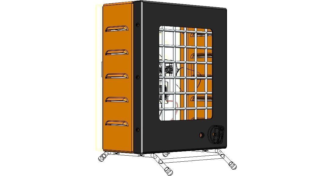 Portable Electric Space Heater 3D model_28