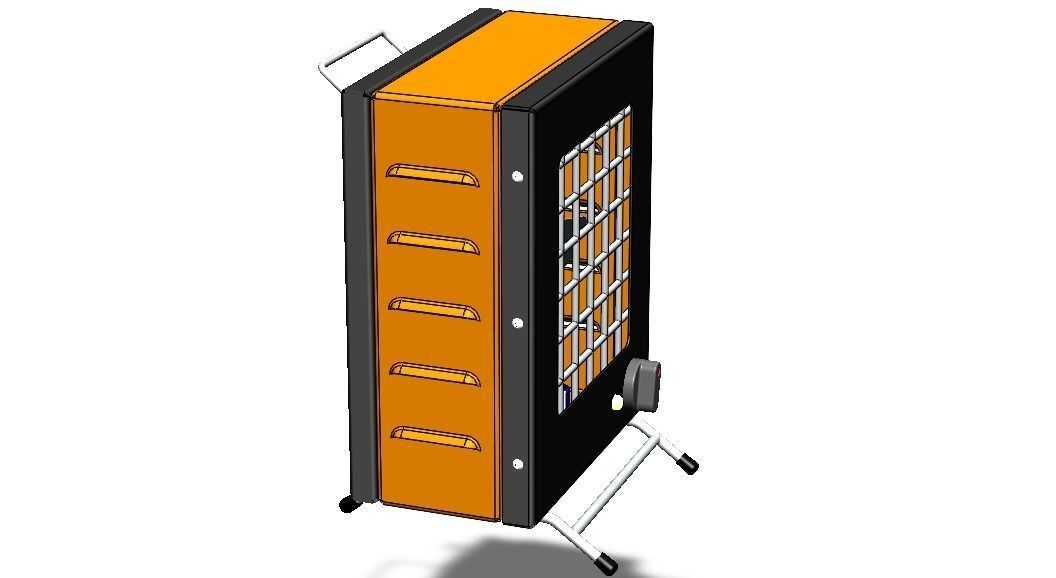 Portable Electric Space Heater 3D model_37