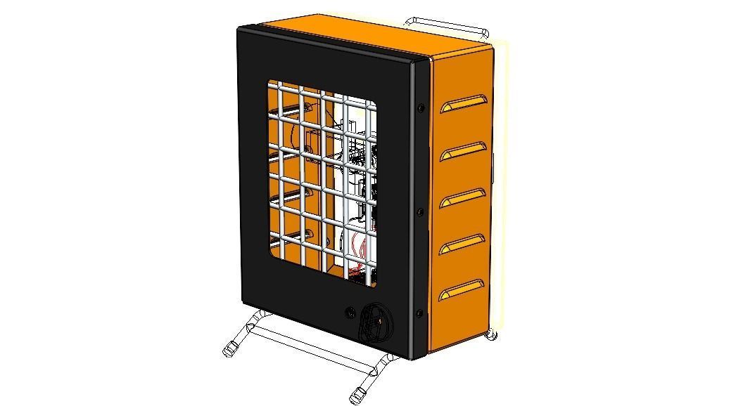 Portable Electric Space Heater 3D model_4