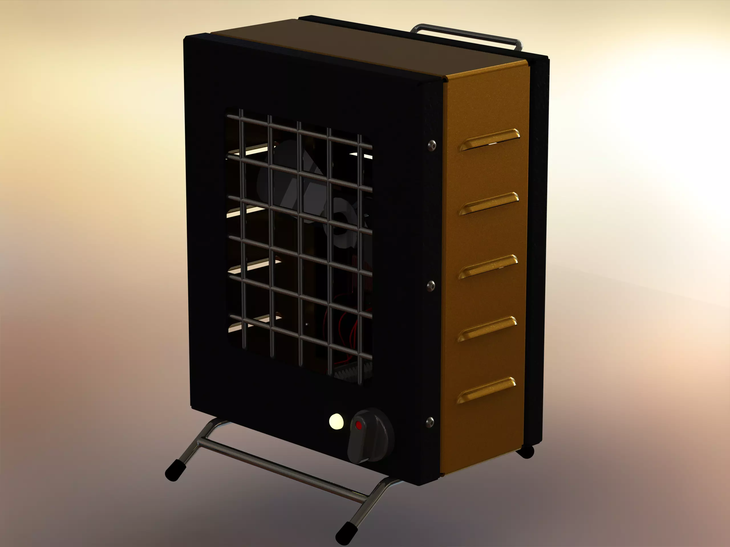 Portable Electric Space Heater 3D model_0